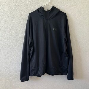 REI Men's Black Jacket with Hood Size 3X in Excellent Condition